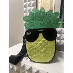 Victoria Secret Pink Pineapple Cooler Beach Fanny Pack summer bag NWT Limited Ed